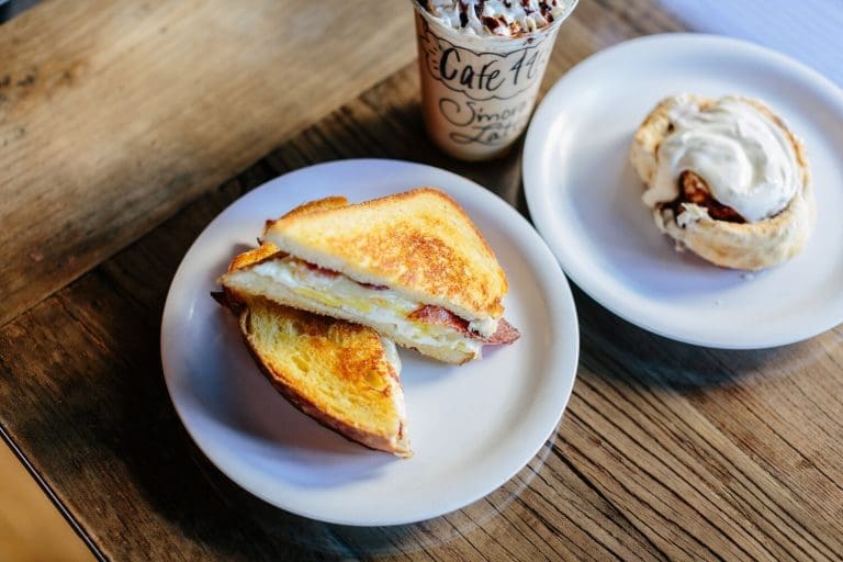 Delicious breakfast items from Cafe 44