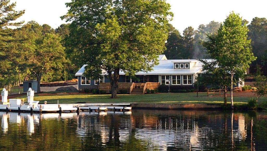 exterior boathouse