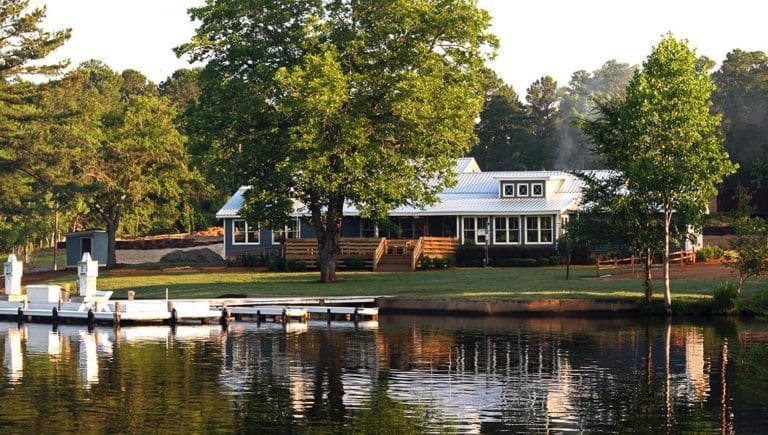 exterior boathouse