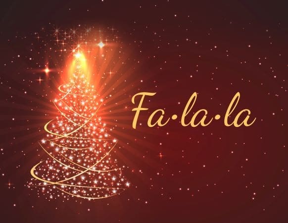 Fa la la Christmas graphic