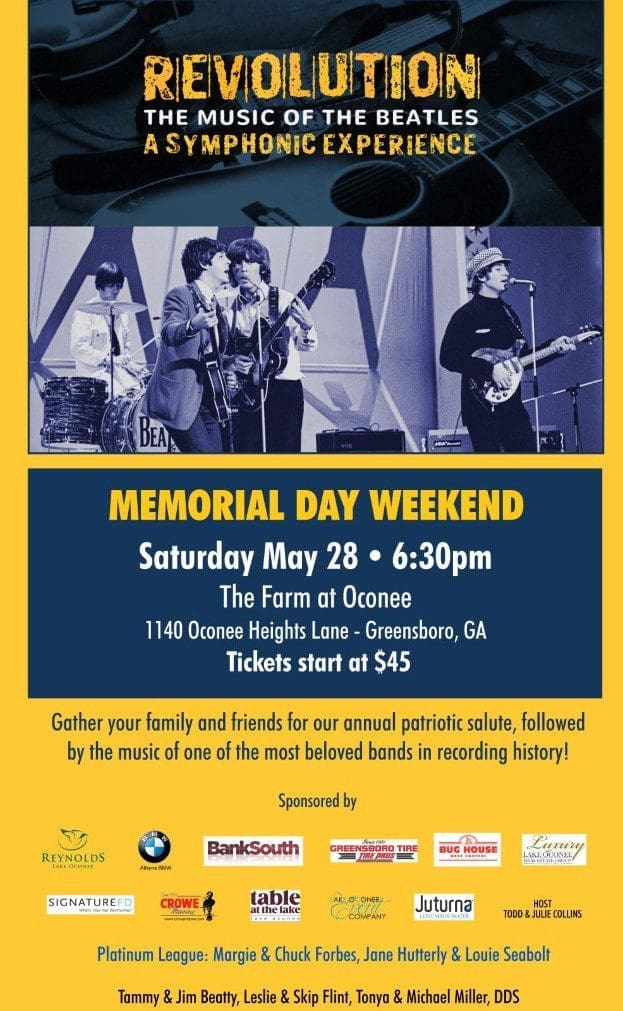 Revolution, The Music of the Beatles flyer